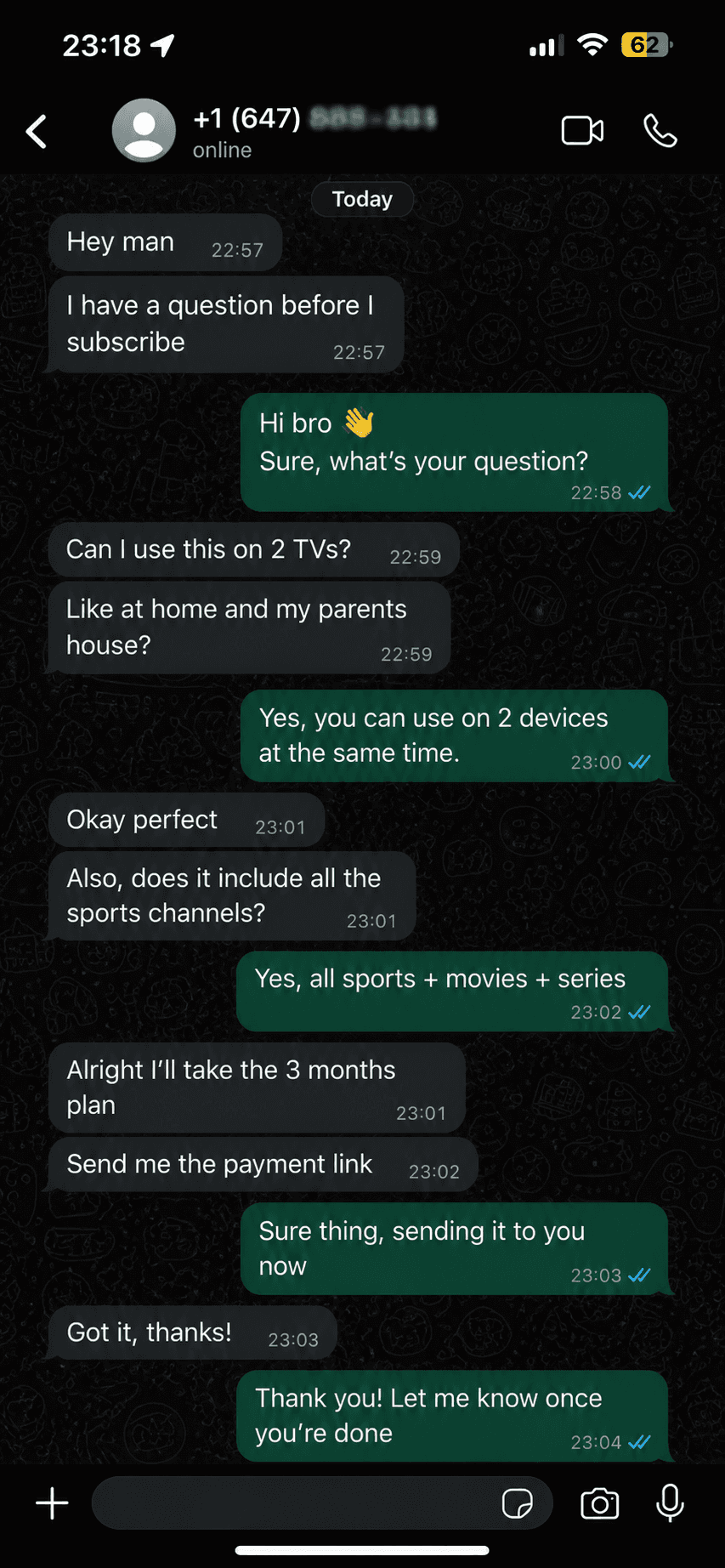 Customer review 1