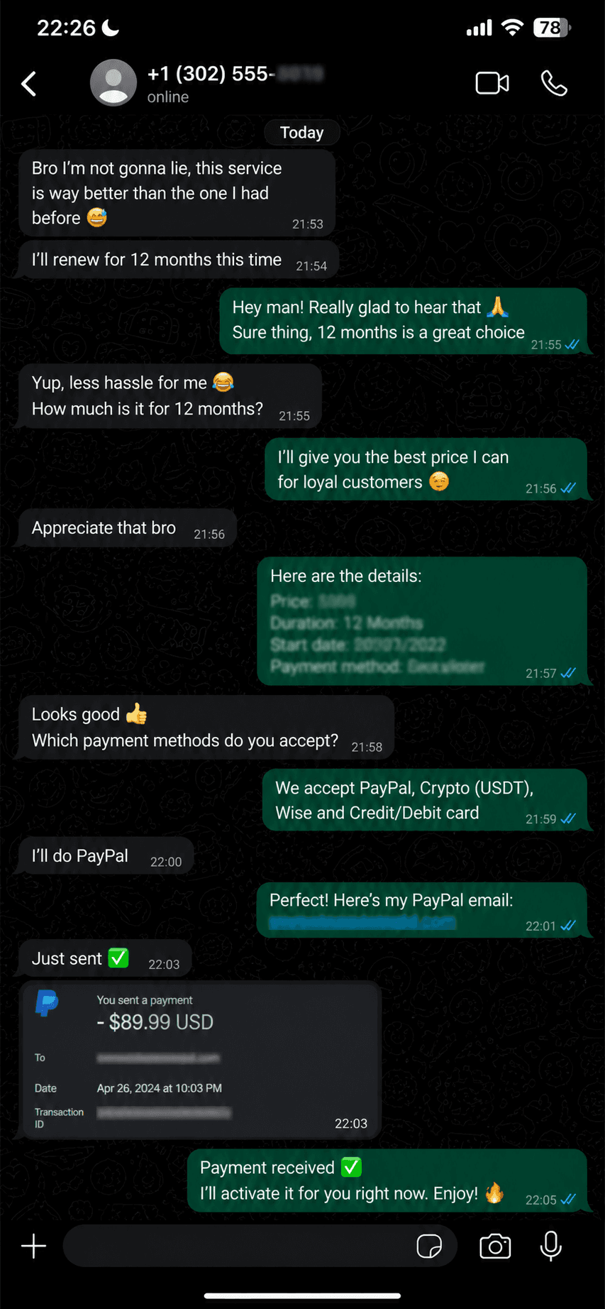 Customer review 5